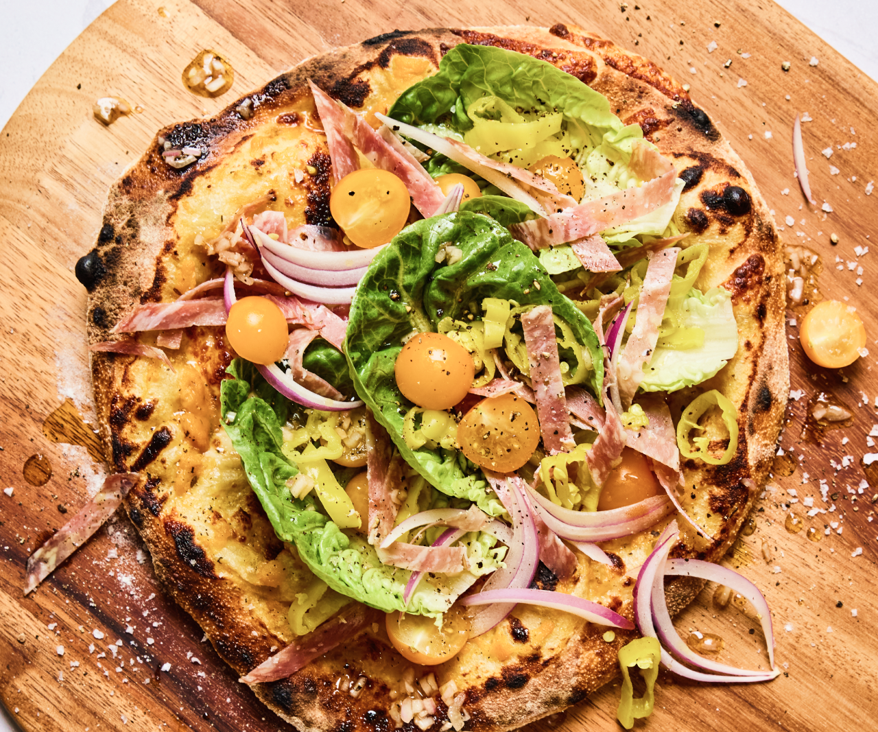 This grilled salad pizza recipe is your new summer go-to